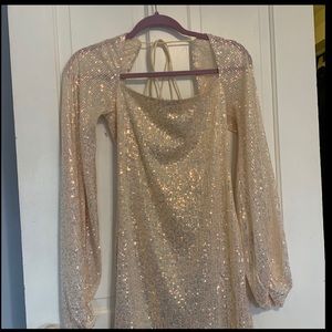 lucy in the sky prom dress. size large and worn for 2 hours.